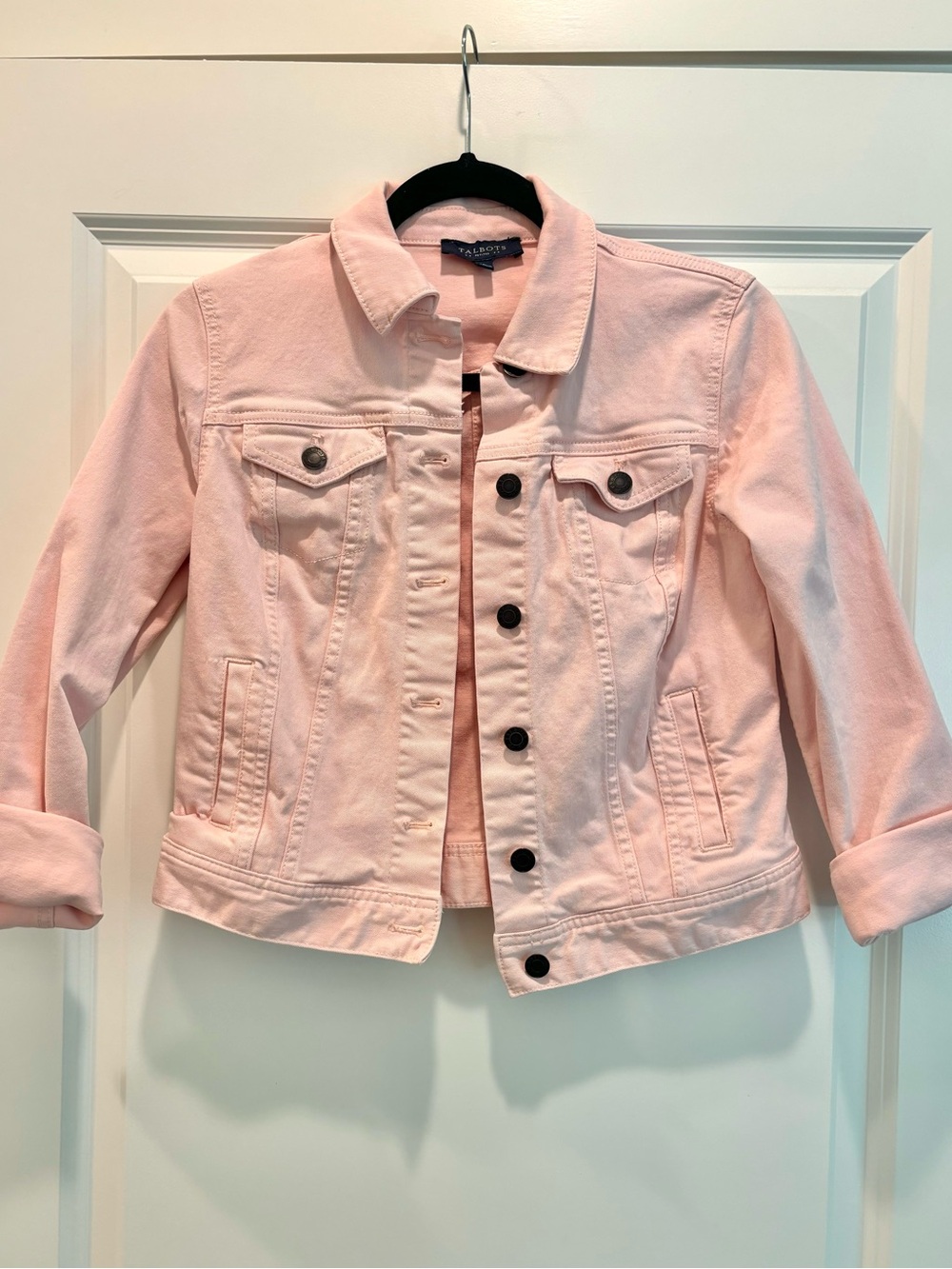 Talbots Pink Denim Jacket